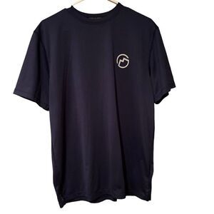 Magellan Last Trail Crew Navy Short Sleeve Shirt  Size Medium